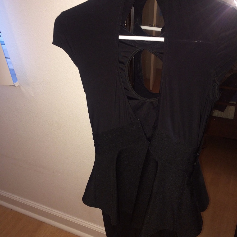 Sexy black mini dress